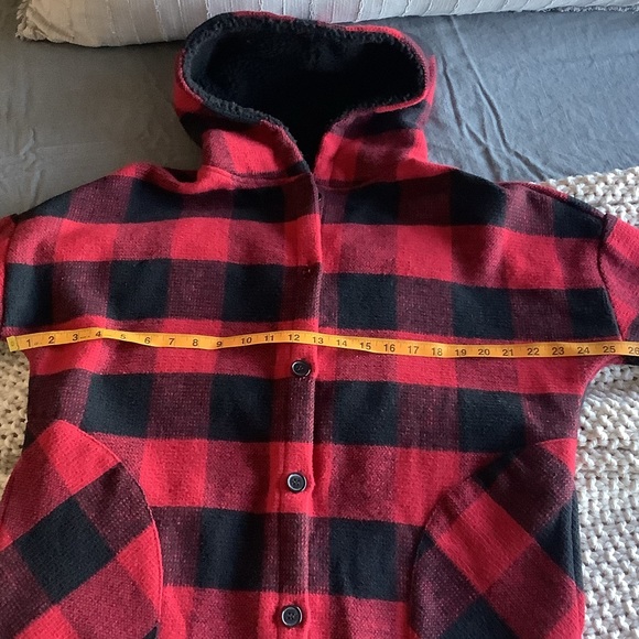 NWT Plaid Buffalo Check Button Down Coat - Picture 7 of 10